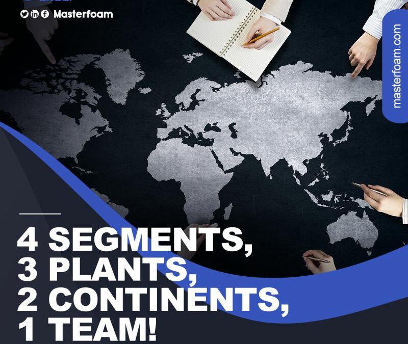 4 segments, 3 plants, 2 continents, 1 team!