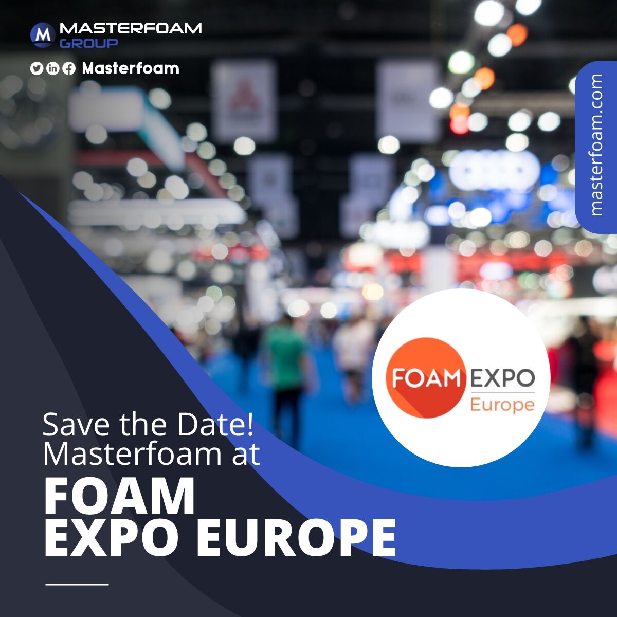 ¡Reserve la fecha! Masterfoam en la Foam Expo Europe